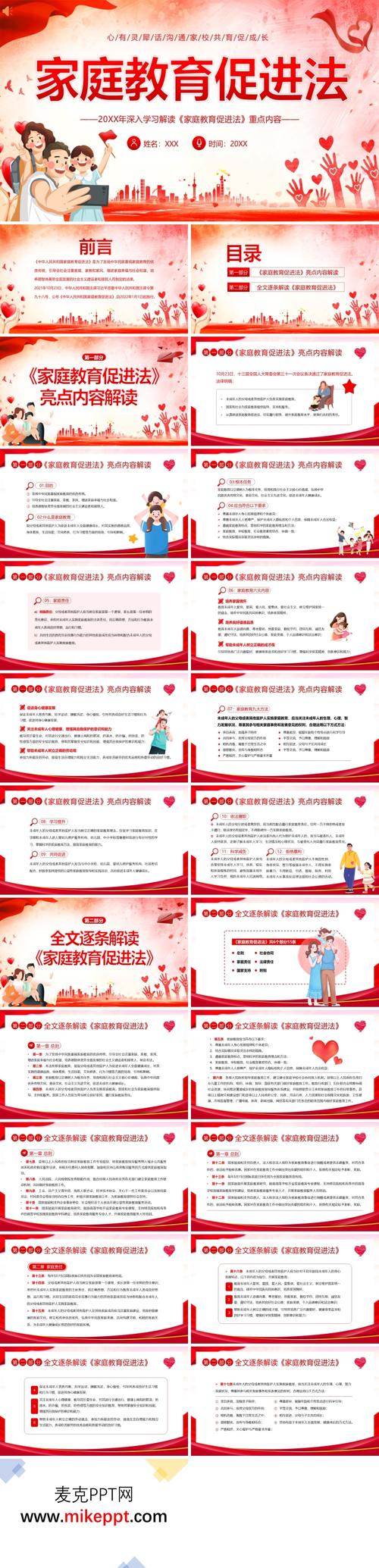 家庭教育促进法（家庭教育促进法ppt课件）